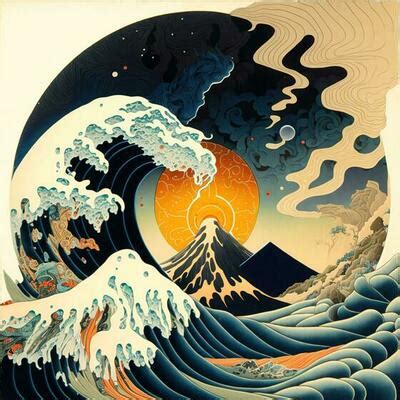 The Great Wave Off Kanagawa Stock Photos, Images and Backgrounds for ...