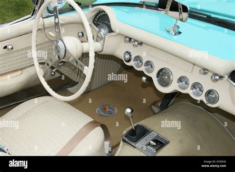 Interior of 1956 Chevrolet Corvette Stock Photo - Alamy