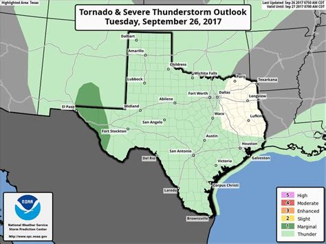 Cold Front Moving Through Texas