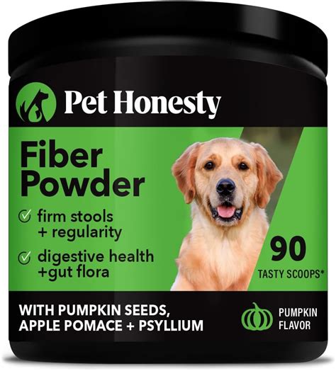 Pet Honesty Pumpkin Fiber Powder Supplement For Dogs All