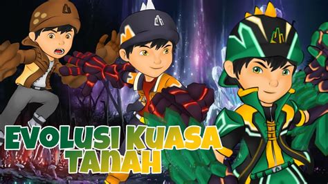 Evolusi Kuasa Elemental BOBOIBOY TANAH GEMPA CRYSTAL YouTube