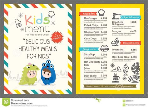 Free Printable Kids Menu For Restaurant