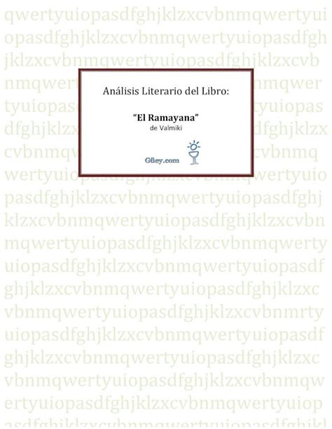 PDF Analisis Literario De El Ramayana DOKUMEN TIPS