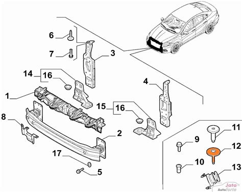 Ruba Zderzaka Przedniego Alfa Romeo Giulia Fiat Tipo Lancia Ypsilon