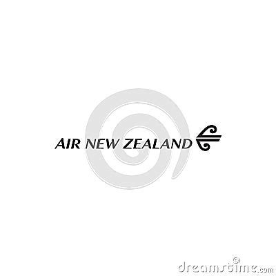 Air New Zealand Logo Editorial Illustrative On White Background ...