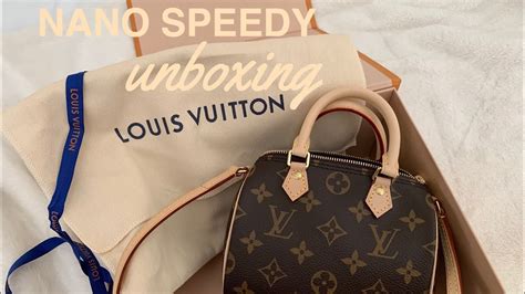 Louis Vuitton Nano Speedy Unboxing What Fits Inside Youtube