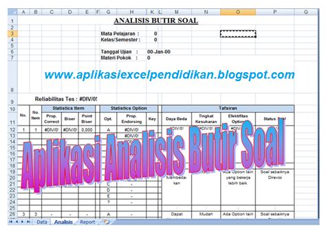 Aplikasi Excel Untuk Mengnalisis Butir Soal Essay Pilihan Ganda Hot Sex Picture