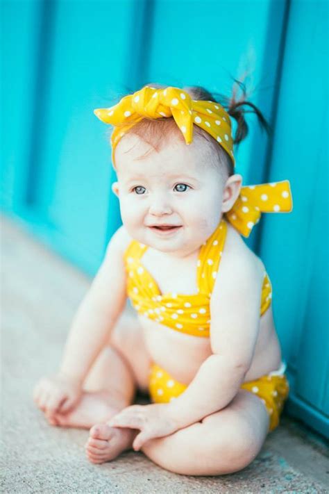 Itsy Bitsy Teeny Weeny Yellow Polka Dot Bikini Red Dolly Swimwear