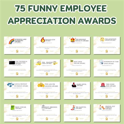 Funny Employee Appreciation Award Certificate, Recognition Award for ...