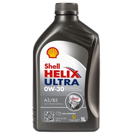 Масло моторное SHELL 0W30 HELIX ULTRA A5/B5 1л купить в Минске, цена