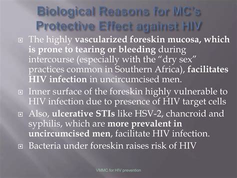 Voluntary Medical Male Circumcision Vs Hiv Preventionevidence Ppt