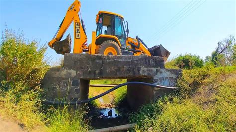 JCB Backhoe Going To Another Village For Drinking Water Pipeline JCB