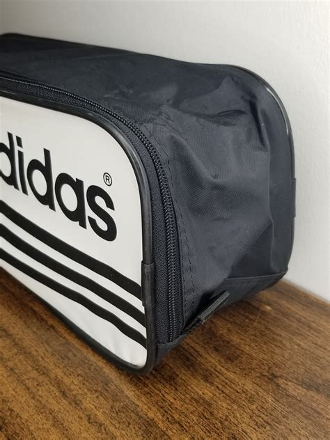 80s Vintage Adidas Shoe Bag Striped Graphic Sporty Gym Etsy