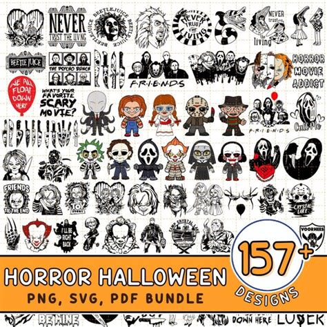 Horror Movies Halloween Png Bundle Horror Movies Characters Png