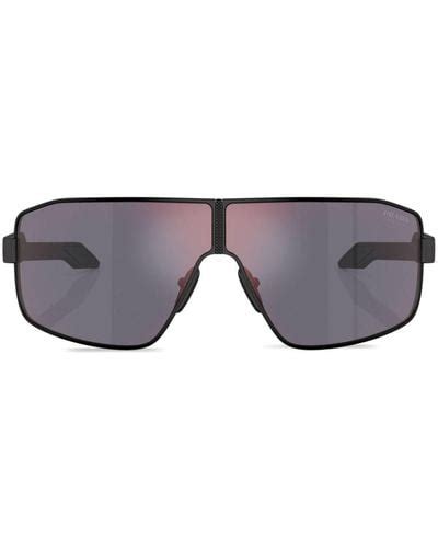 Gray Prada Linea Rossa Sunglasses for Women | Lyst