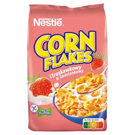 Nestl Corn Flakes Chrupi Ce P Atki Kukurydziane Smak Truskawkowy