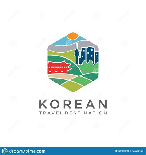 The Korean Travel Destination Logo Design