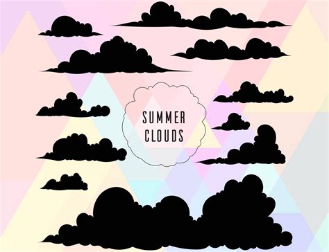 Cloud Cut File Cloud Cricut Svg Cloud Cameo Svg Cloud