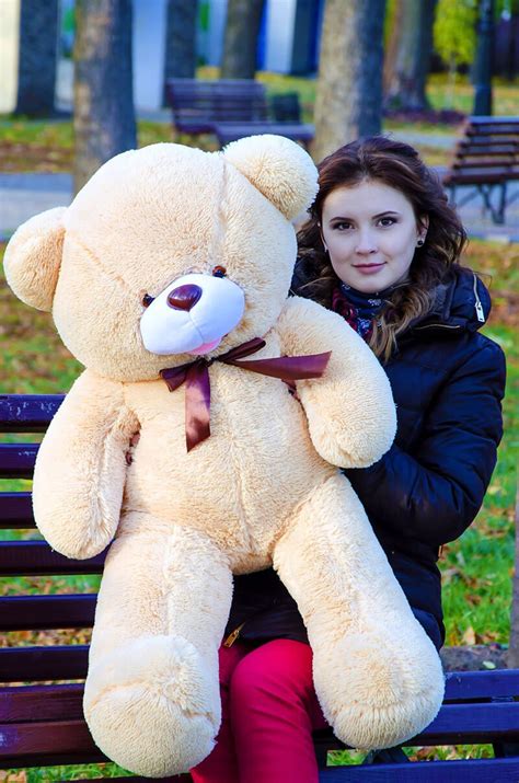 Медведь Бант 110 см Бежевый купить в Cool Bear | Цена в Украине