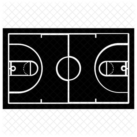 Basketball Court Icon - Download in Glyph Style