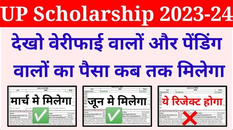 Up Scholarship Kab Tak Aayegi Up Scholarship Ka Paisa Kab