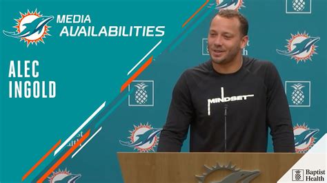 Alec Ingold Meets With The Media Miami Dolphins Youtube