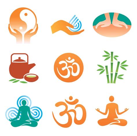 Icons Spa Massage — Stock Vector © Chachar 7108566