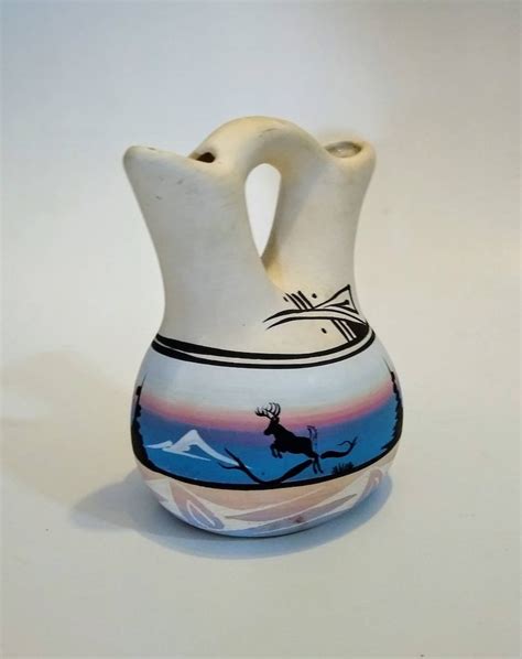 Navajo Wedding Vase Native American Pottery Etsy