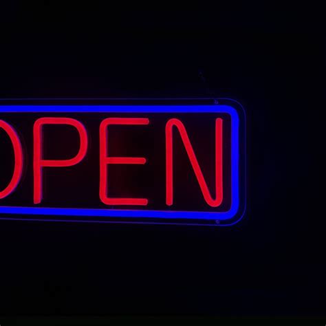 Open LED Neon Sign Advertising Board Display Sign Bright Window Sign