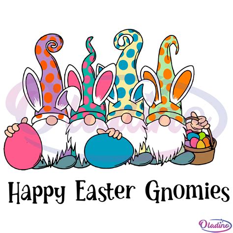 Easter Gnomes Svg Digital File Easter Svg Happy Easter Gnomies Svg