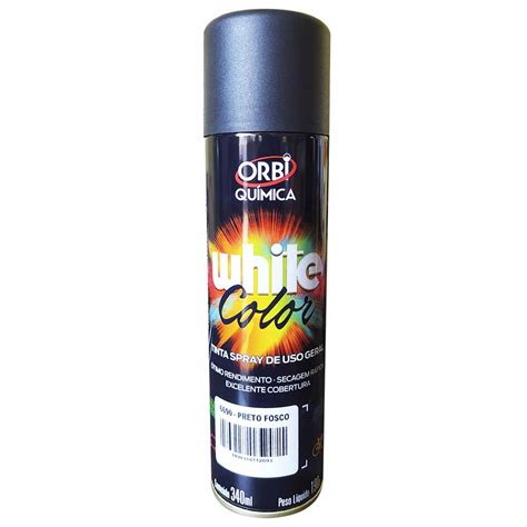 Tinta Spray Uso Geral Automotiva 340ml Preto Fosco ORBI Shopee Brasil