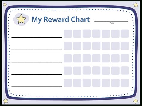 Blank Chart Reward Templates At Allbusinesstemplates Regarding Blank Reward Chart Template