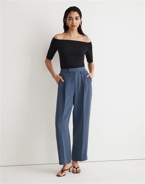 The Rosedale High-Rise Straight Pant in Crepe