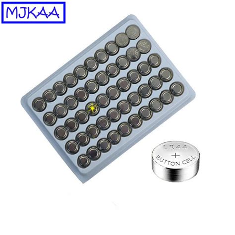 MJKAA 50Pcs AG13 LR44 1 5V Alkaline Button Cell Battery 357A A76 303