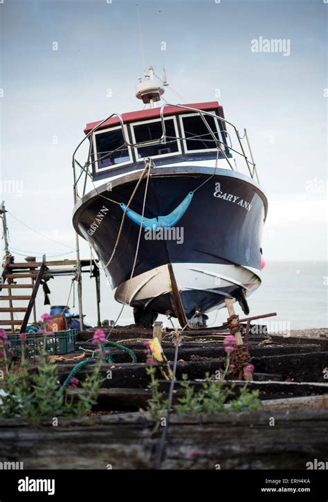 Deal Beach Fishing Boat Kent High Resolution Stock Photography And