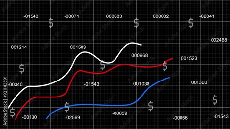 Infographic growing line chart graph, business development competition ...