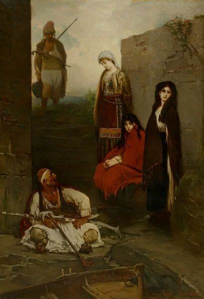 Print Of Captives Captive Montenegrin Women Oil On Canvas