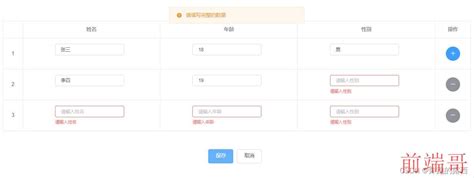 【element】el Form和el Table嵌套实现表格编辑并提交表单校验 前端哥
