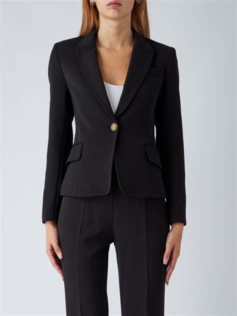 Nenette Women S Jacket In Cady Black Caposerio