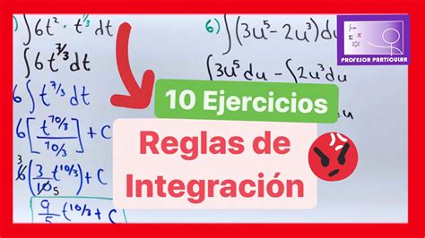 Integrales Por Reglas De IntegraciÓn 10 Ejercicios Para Aprender CÁlculo Integral Youtube