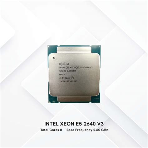 Intel Xeon Processor E5-2640 v3 – Laktron