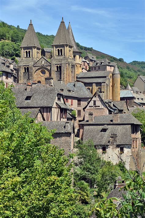 Abbey Church Of Saint Foy Conques France Abdijkerk Van Sainte Foy