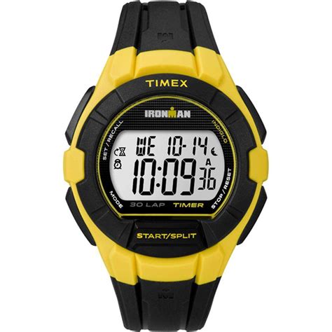 Timex Yellow Black Ironman Essential 30 Lap Full Size Watch 99 Lap