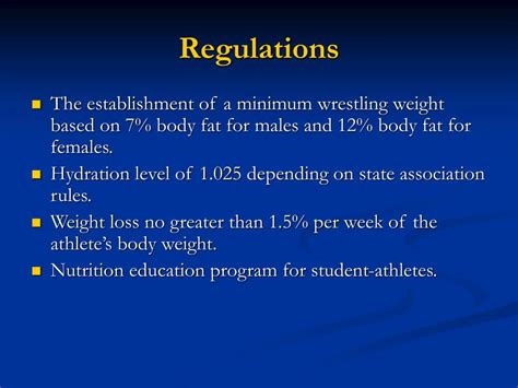 Ppt Nata Nwca Wrestling Weight Management Powerpoint Presentation Free Download Id 455799