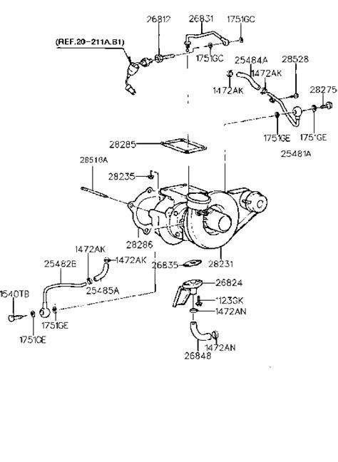 26831 22150 Genuine Hyundai Pipe Assembly Oil Feed