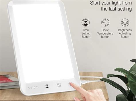 Sad Lamp 10000 Lux Daylight Light Therapy Lamp With Timer Function ...