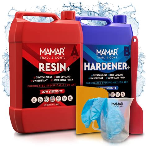 Buy MAMAR Epoxy Resin Plus Super Clear Epoxy Resin 1 Gallon Kit