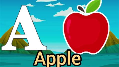 A For Apple Abcd Phonics Song A Se Anar K Se Kabutar