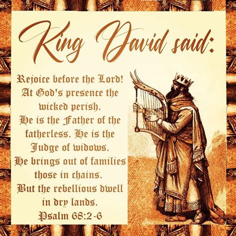 Scripture For Today King David Rejoiced In The Lord Jesus