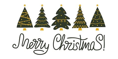 Premium Vector Vector Flat Hand Drawn Set Of Christmas Illustrations